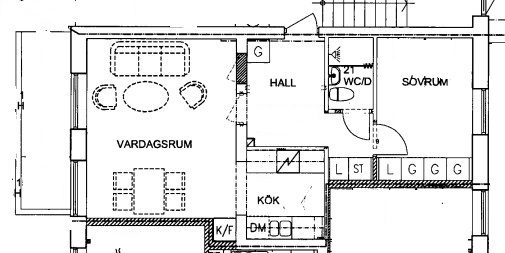 Lägenhet, 2 rooms, 50 sqm, Borås – bild 2