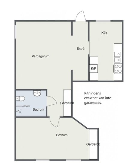 2 rok · 64 m² i Kalmar – bild 3