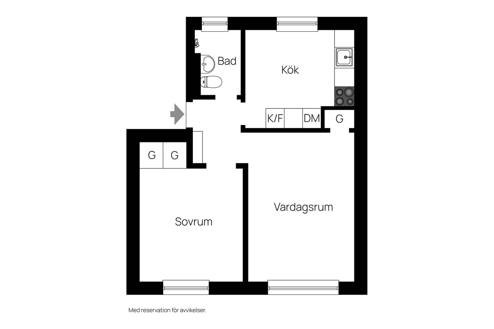 2 rok · 43 m² i Johanneshov – bild 8