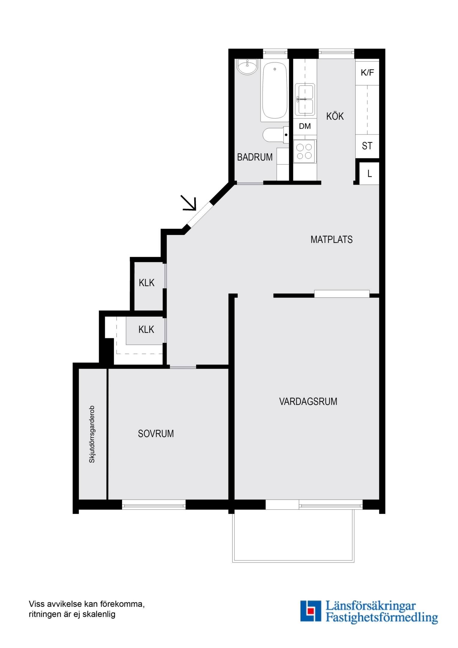 Lägenhet, 2 rooms, 63 sqm, Bandhagen