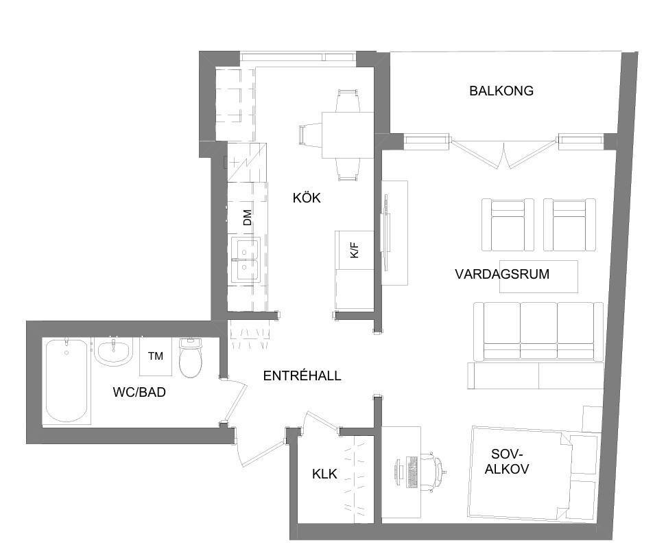 Lägenhet, 1 rooms, 40 sqm, Nacka – bild 7