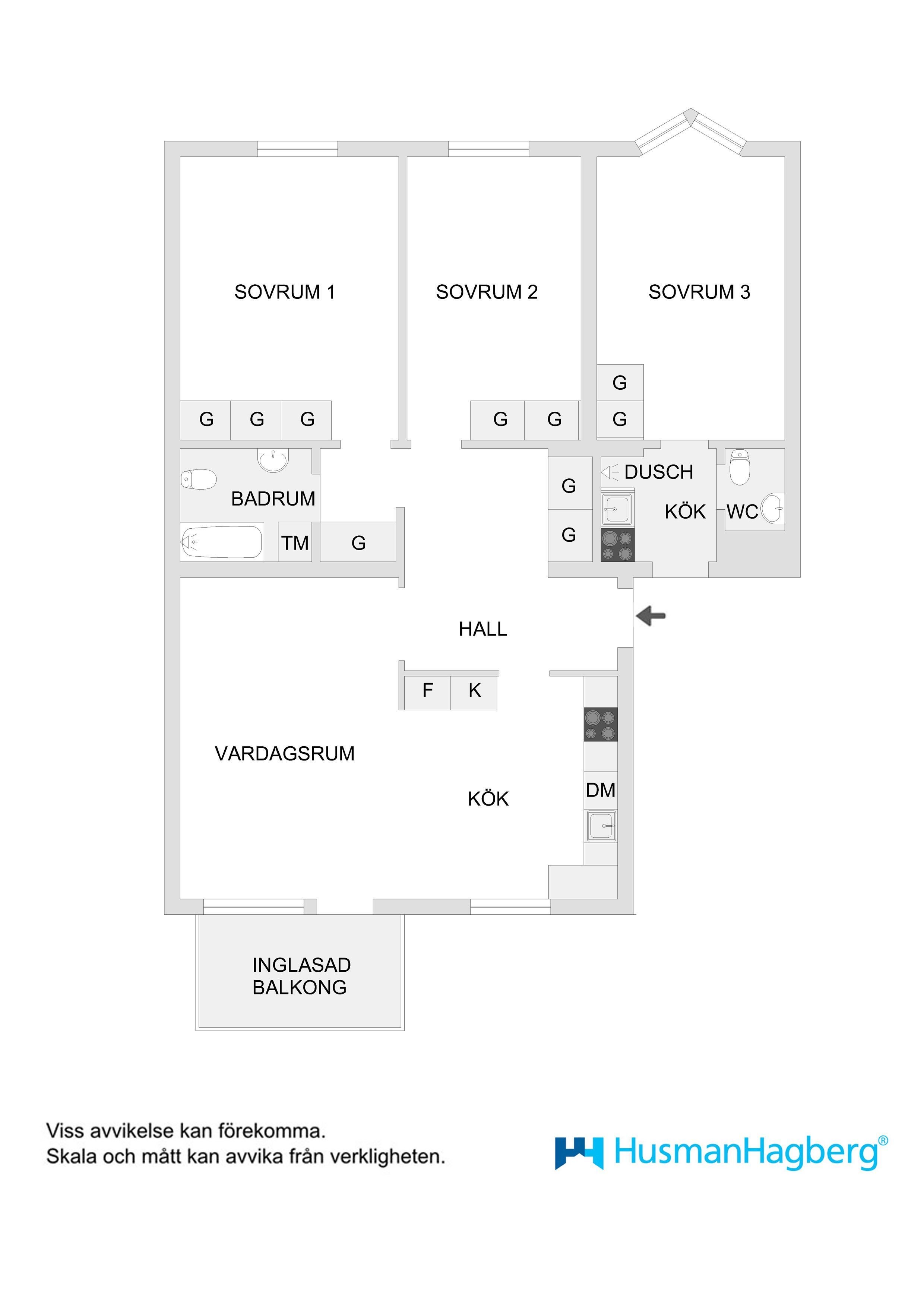 Lägenhet, 1 rooms, 25 sqm, Umeå – bild 2