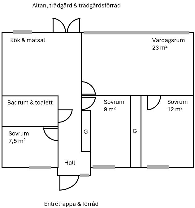 4 rok · 85 m² i Mölnlycke – bild 4