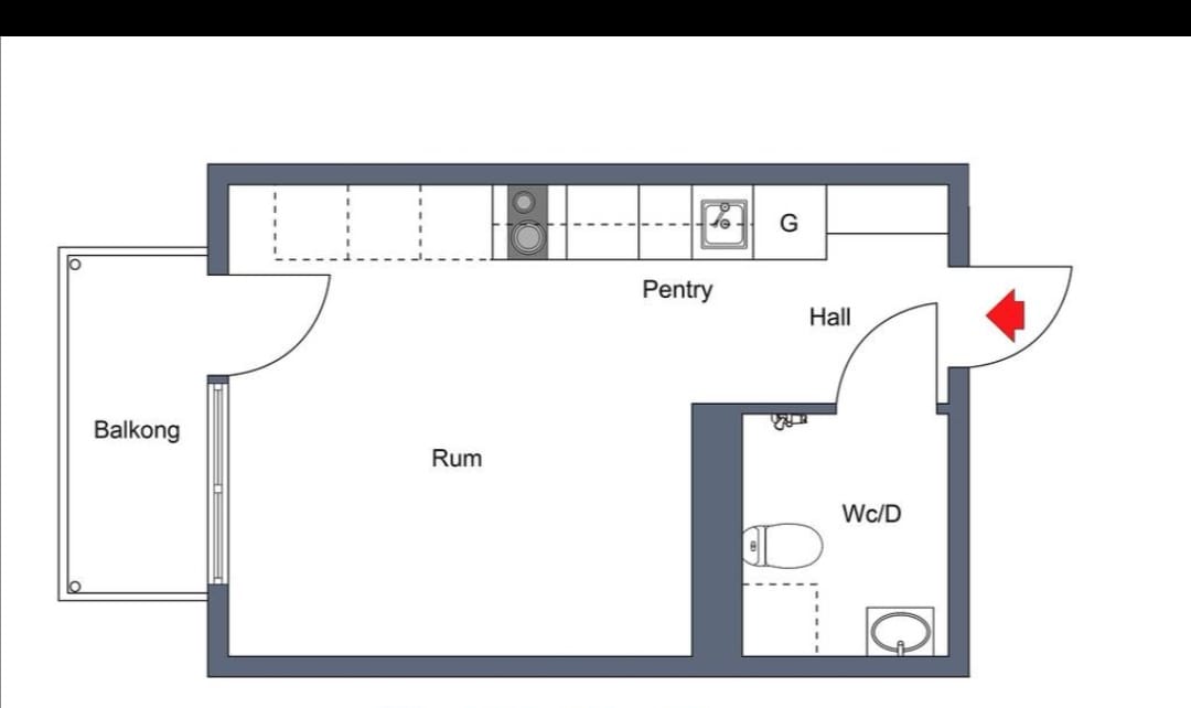 Lägenhet, 2 rooms, 31 sqm, Järfälla – bild 7