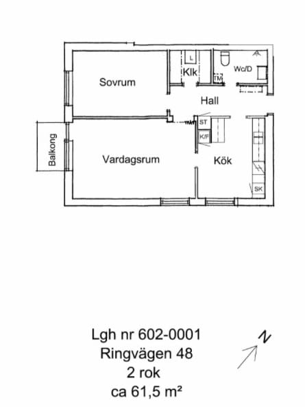 2 rok · 61 m² i Nyköping – bild 3