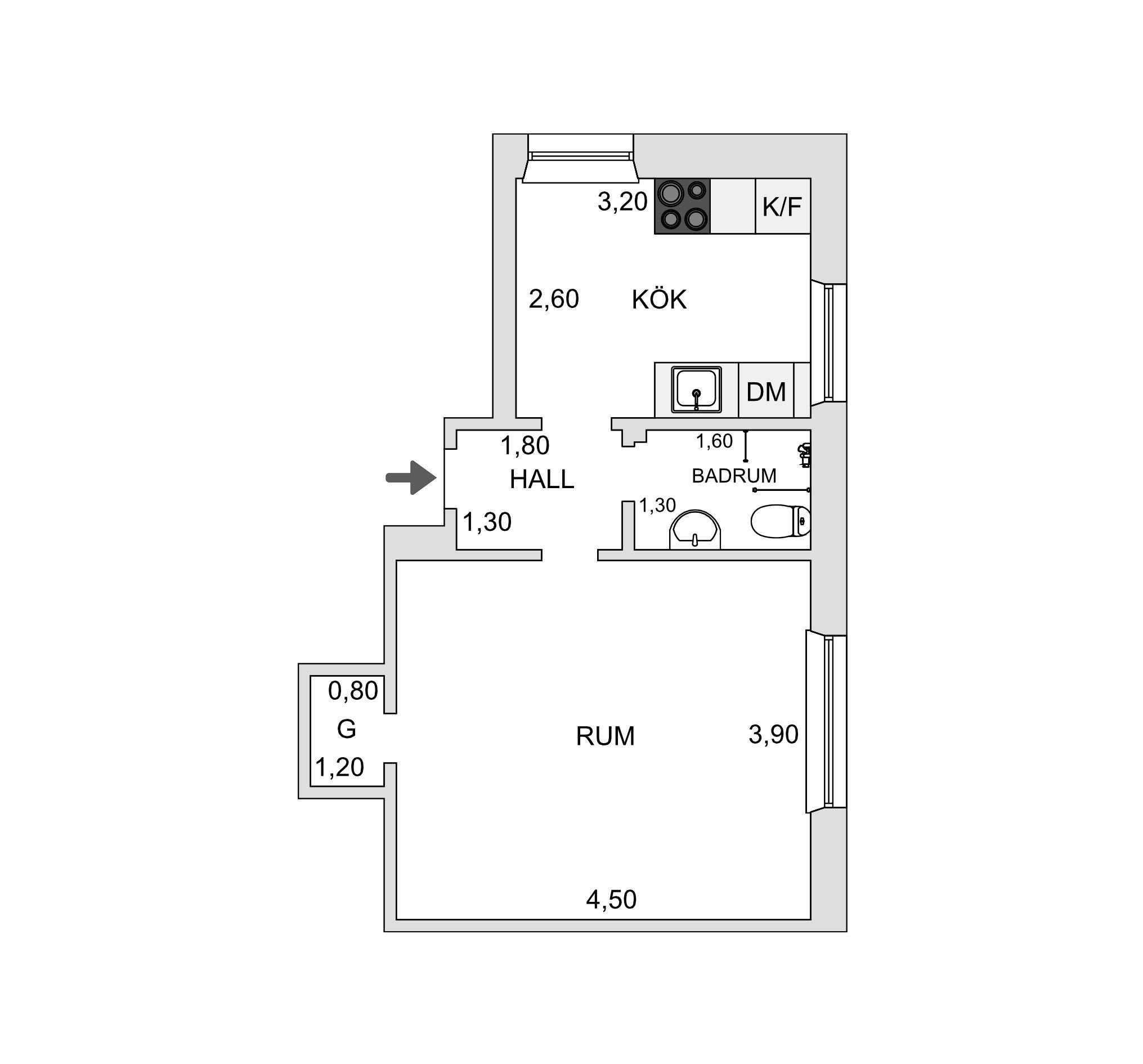 2 rok · 35 m² i Lidingö – bild 19