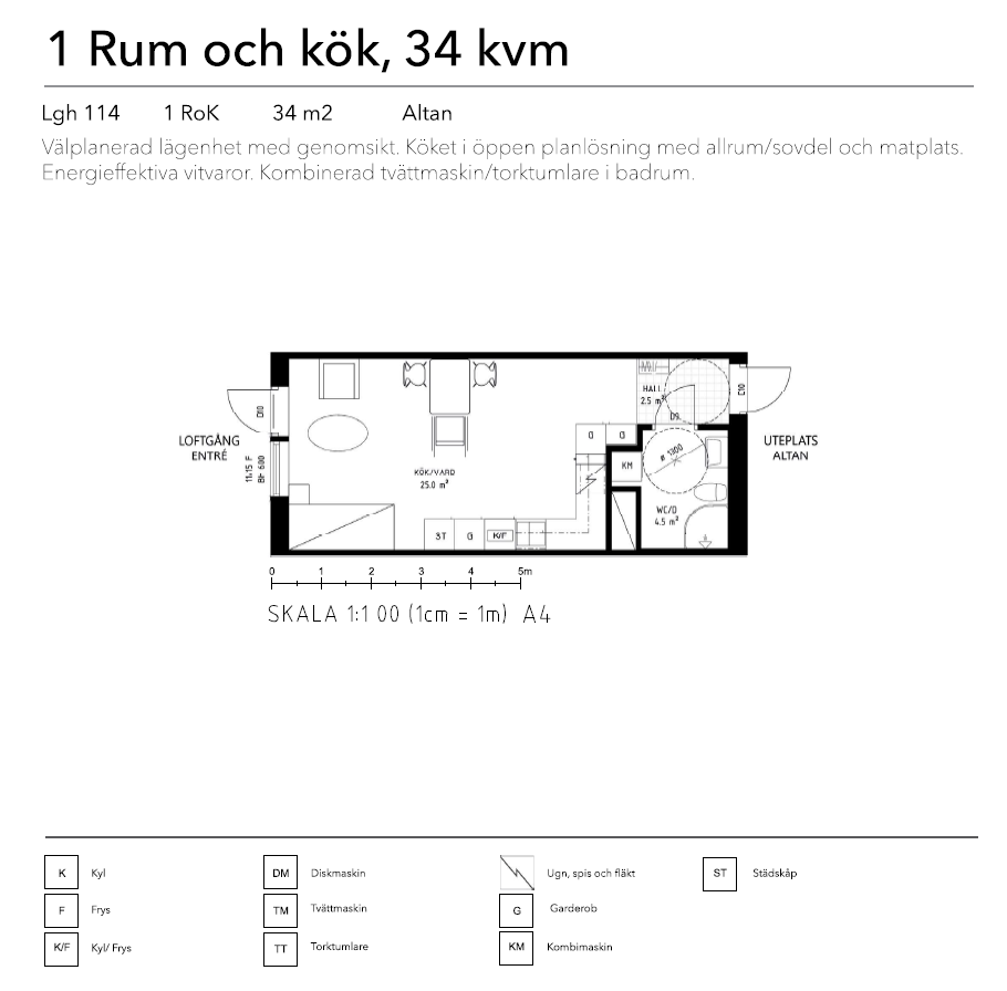 Lägenhet, 1 rooms, 33 sqm, Klippan – bild 2