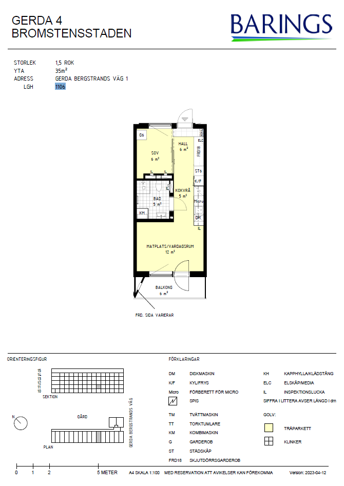 Lägenhet, 1 rooms, 35 sqm, Stockholm – bild 12