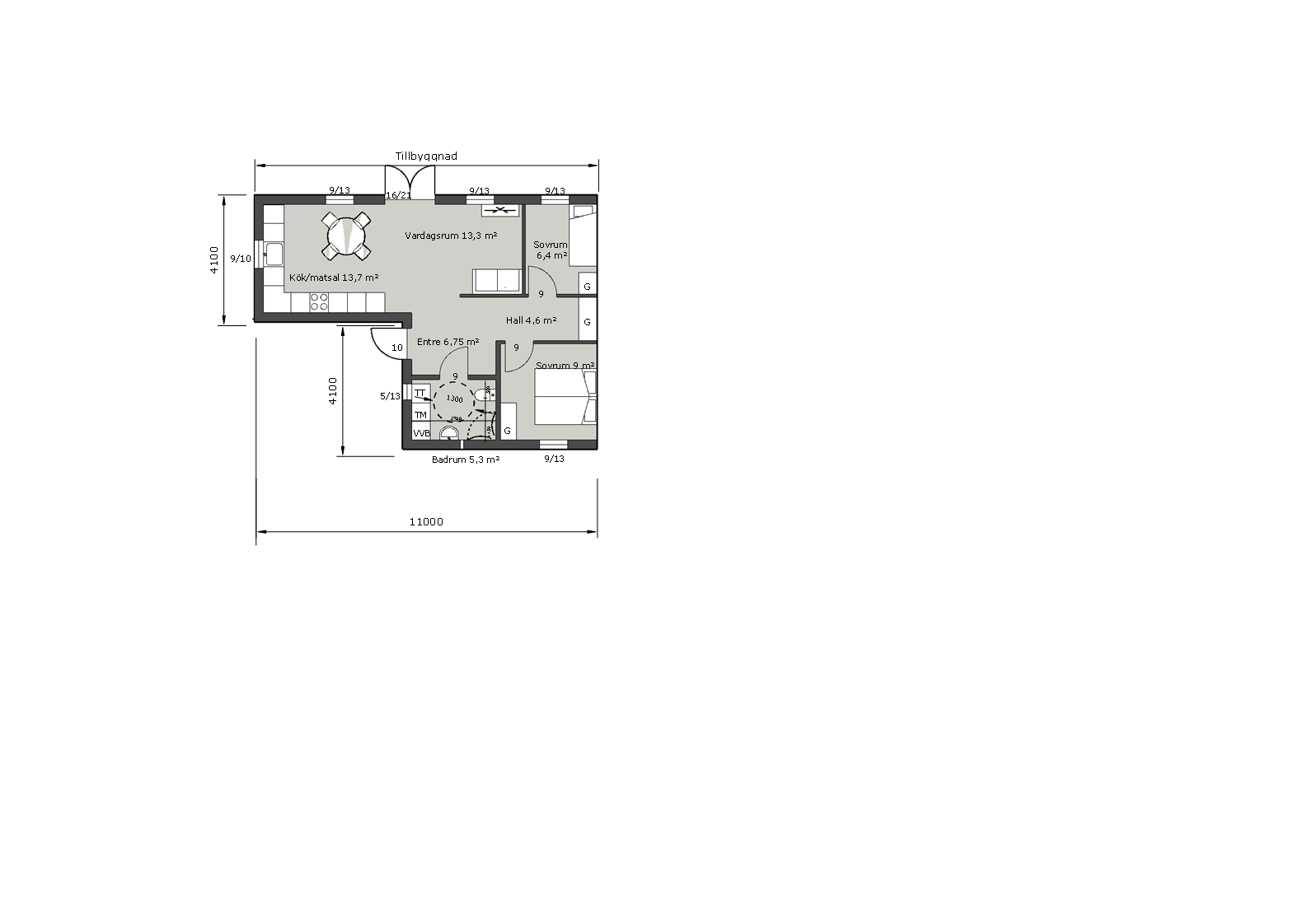 3 rok · 61 m² i Mölnlycke – bild 7