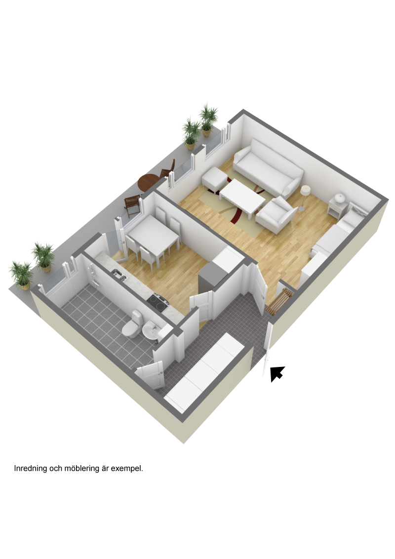 Lägenhet, 1 rooms, 46 sqm, Linköping – bild 2