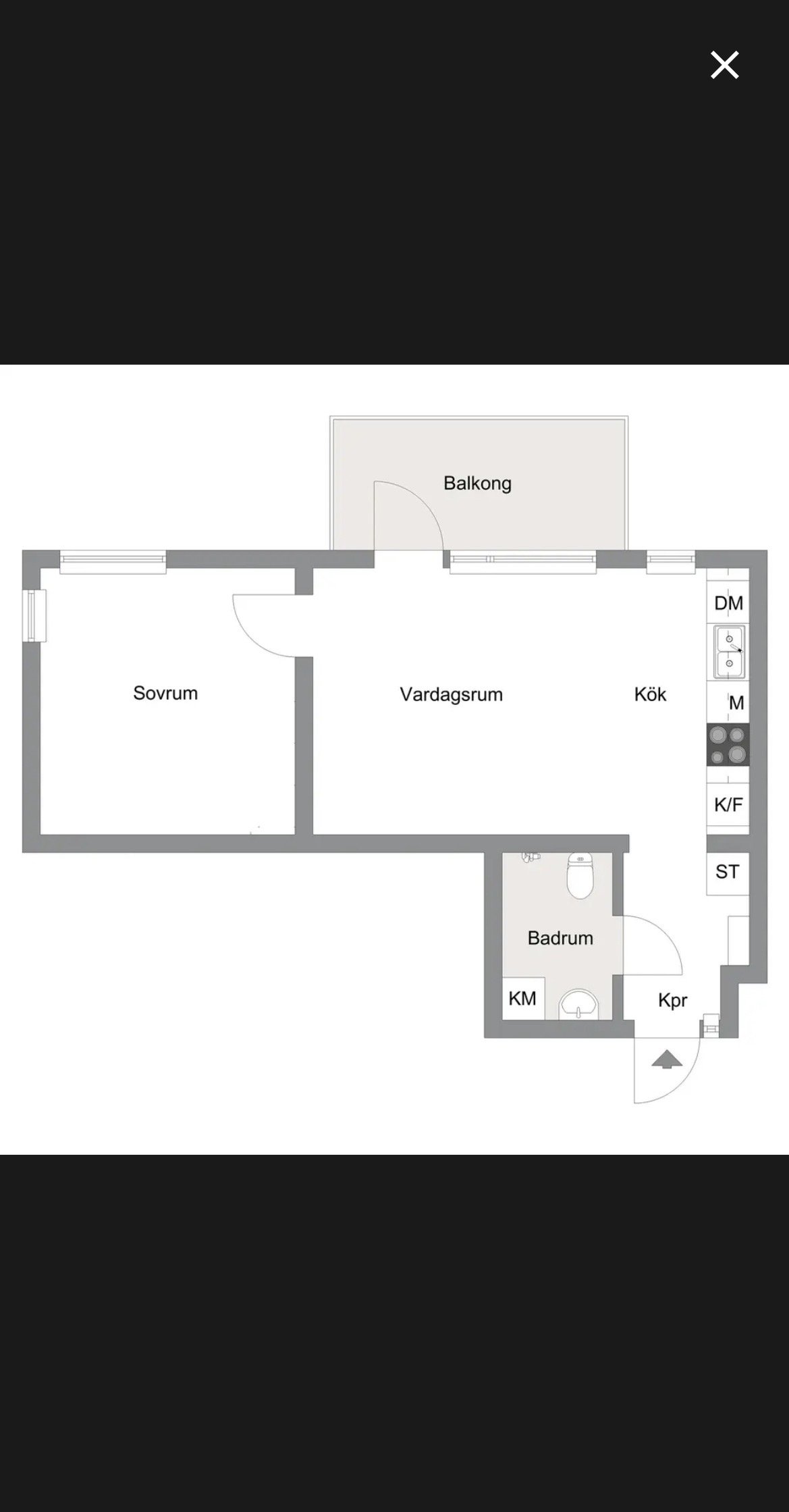 Lägenhet, 2 rooms, 46 sqm, Knivsta