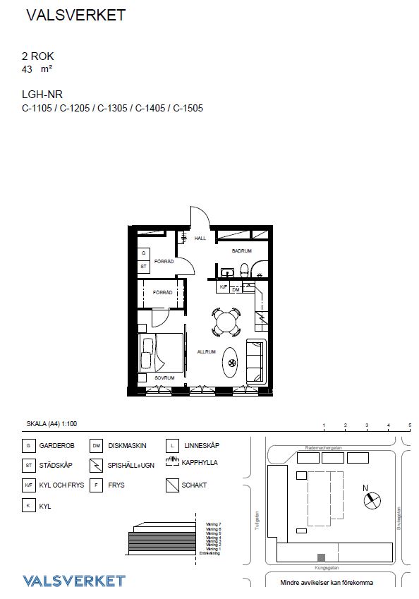 Lägenhet, 2 rooms, 43 sqm, Eskilstuna – bild 4