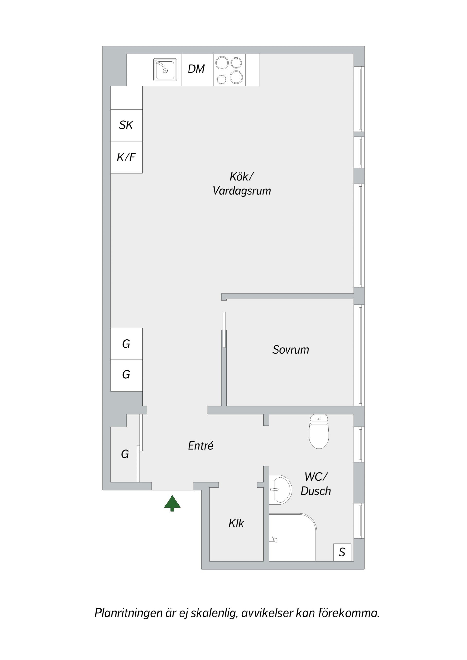Lägenhet, 2 rooms, 43 sqm, Enskede – bild 5