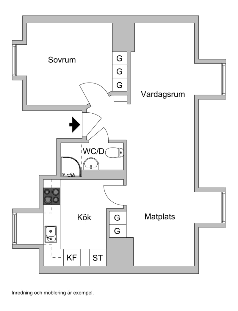 2 rok · 54 m² i Halmstad – bild 2