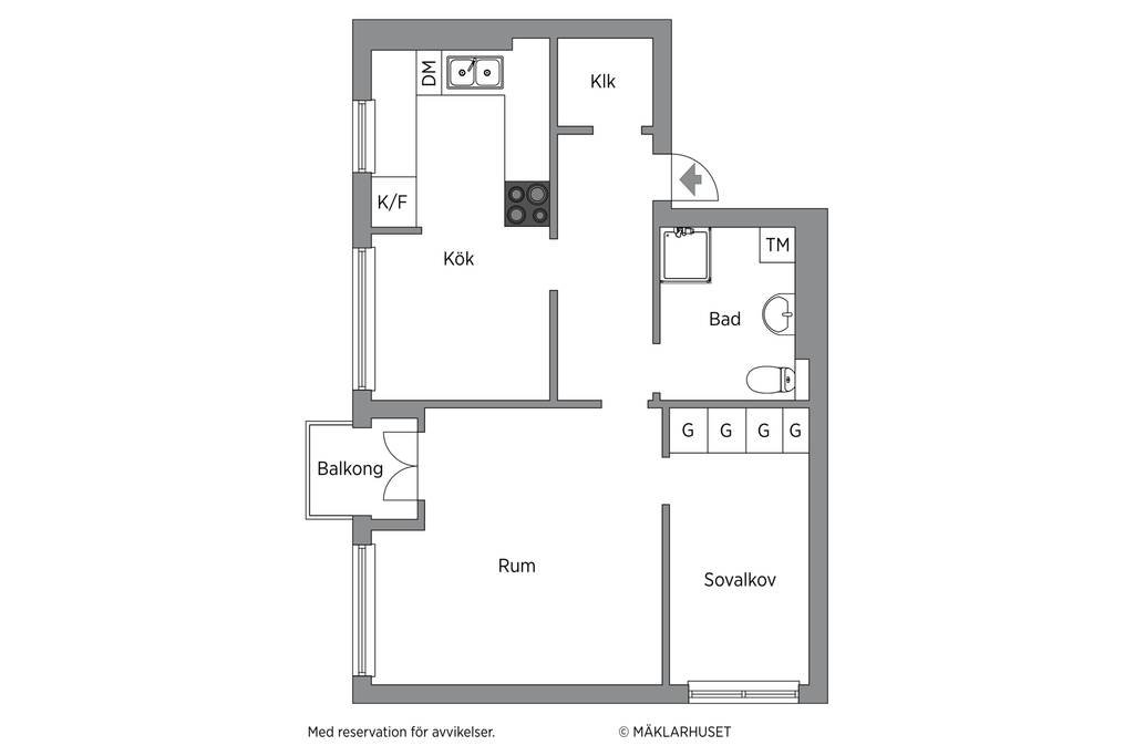 2 rok · 45 m² i Växjö – bild 13