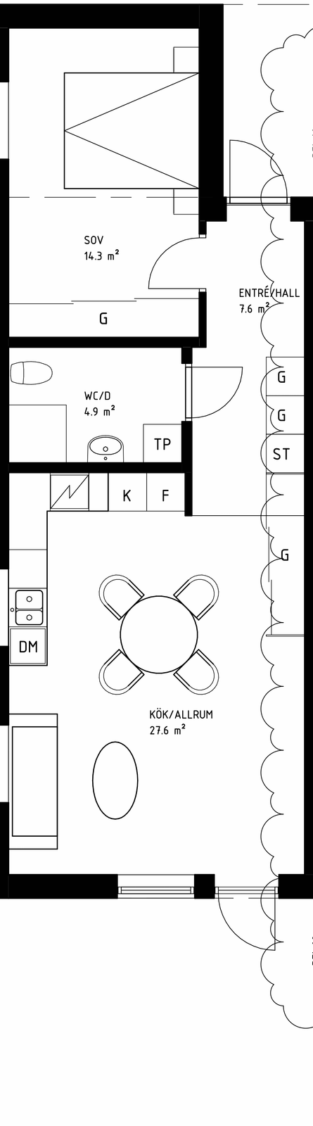 2 rok · 54 m² i Mjölby – bild 8