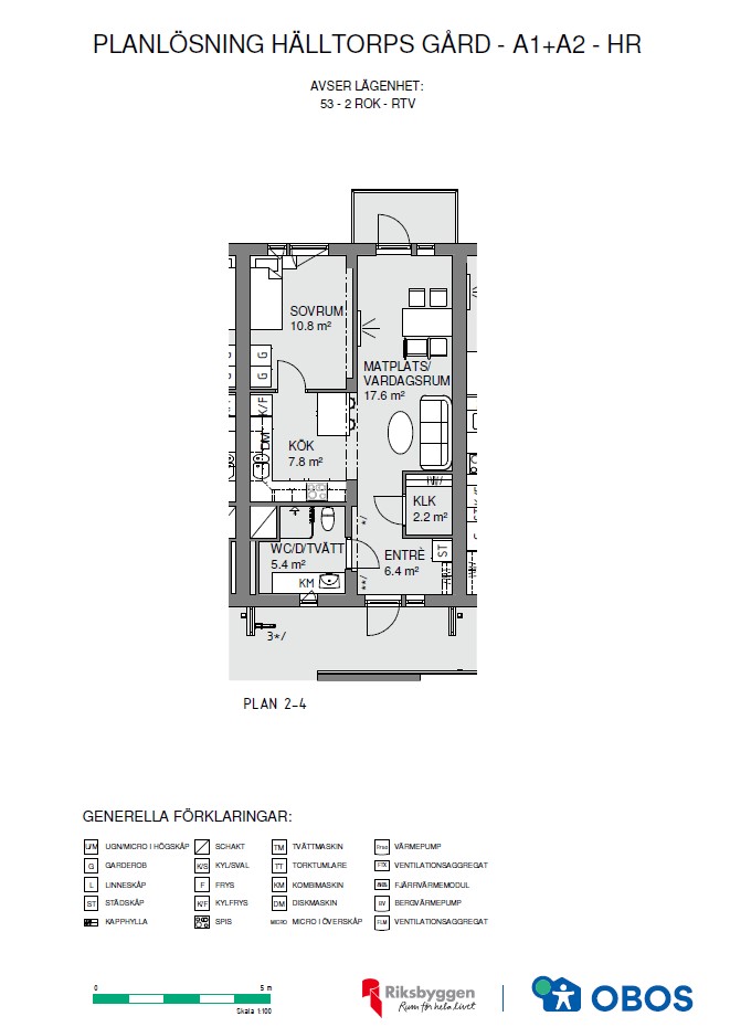 Lägenhet, 2 rooms, 53 sqm, Trollhättan