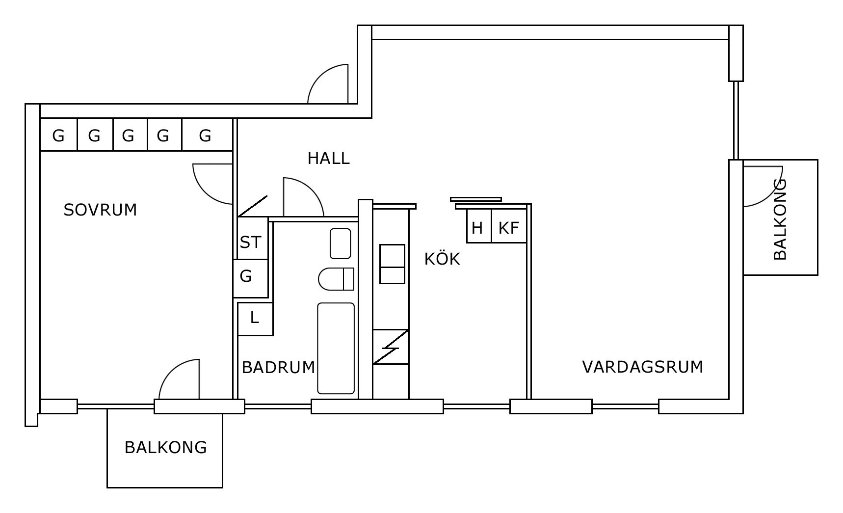 Lägenhet, 2 rooms, 63 sqm, Malmköping – bild 24