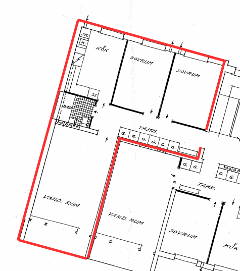 Lägenhet, 3 rooms, 69 sqm, Ljungbyhed