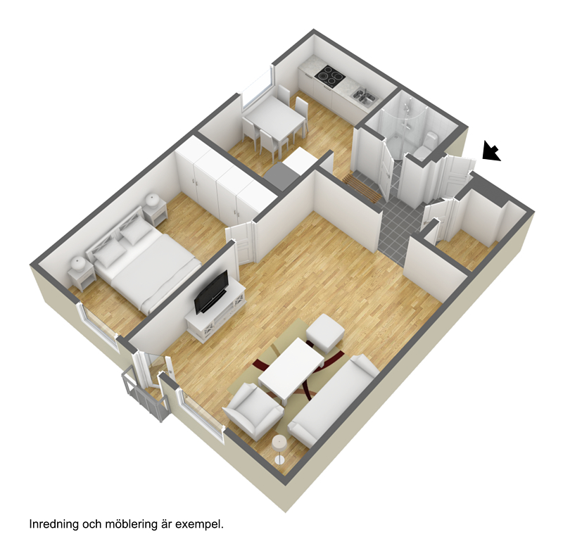 Lägenhet, 2 rooms, 60 sqm, Borås – bild 2