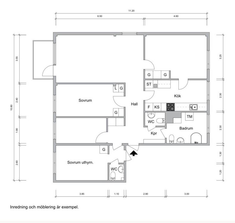 Lägenhet, 5 rooms, 105 sqm, Linköping – bild 2