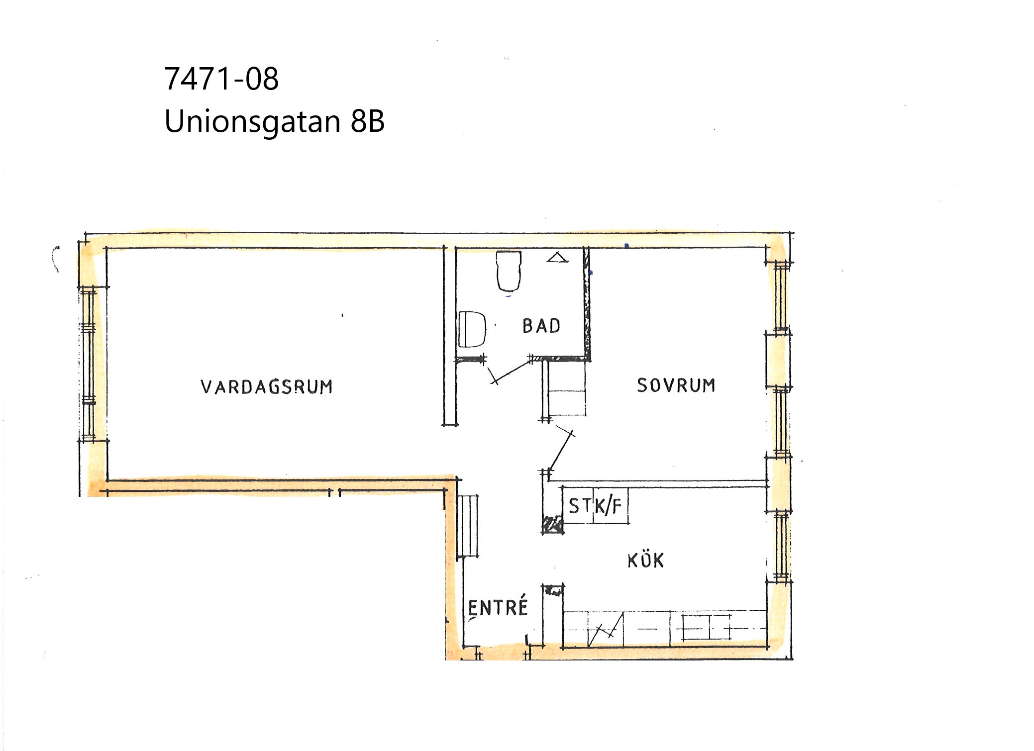 Lägenhet, 2 rooms, 61 sqm, Kalmar – bild 2