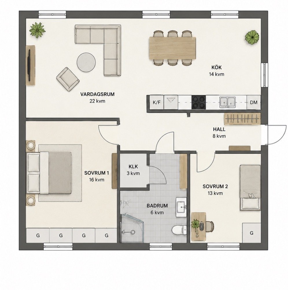 2 rok · 78 m² i Järfälla – Järfälla