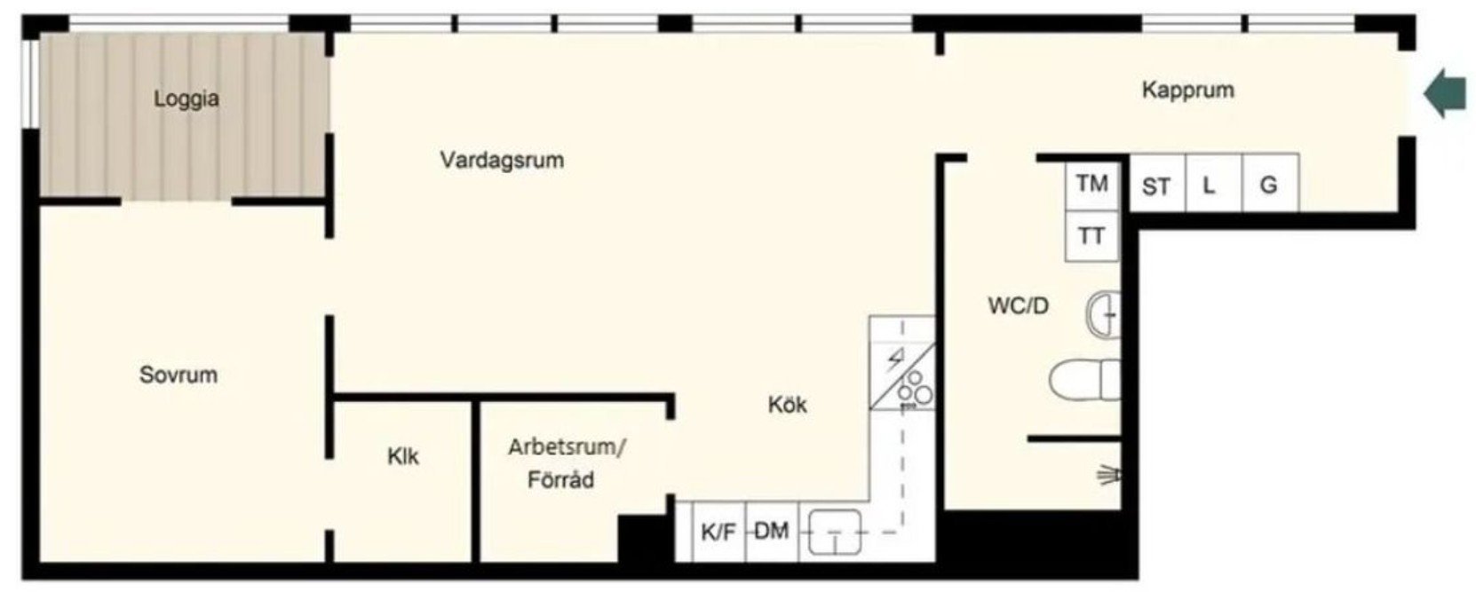 Lägenhet, 3 rooms, 70 sqm, Solna – bild 2
