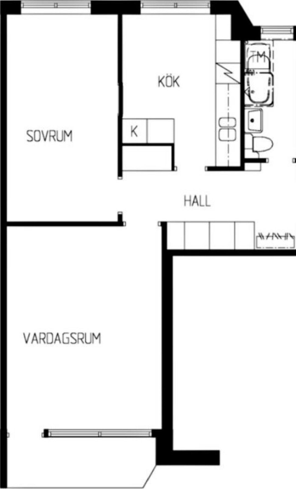 Lägenhet, 2 rooms, 54 sqm, Uppsala