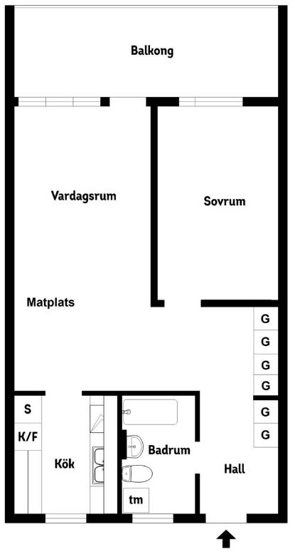 Lägenhet, 2 rooms, 56 sqm, Sollentuna – bild 10