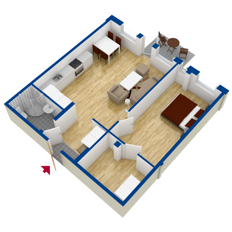 Lägenhet, 2 rooms, 63 sqm, Göteborg