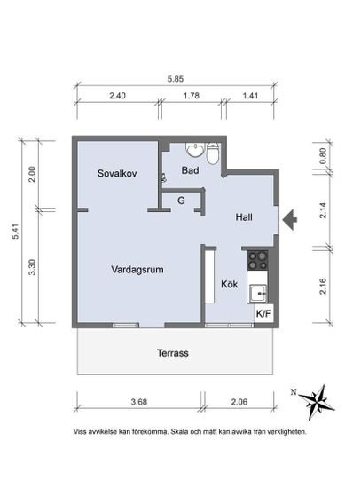 Lägenhet, 2 rooms, 31 sqm, Stockholm – bild 11