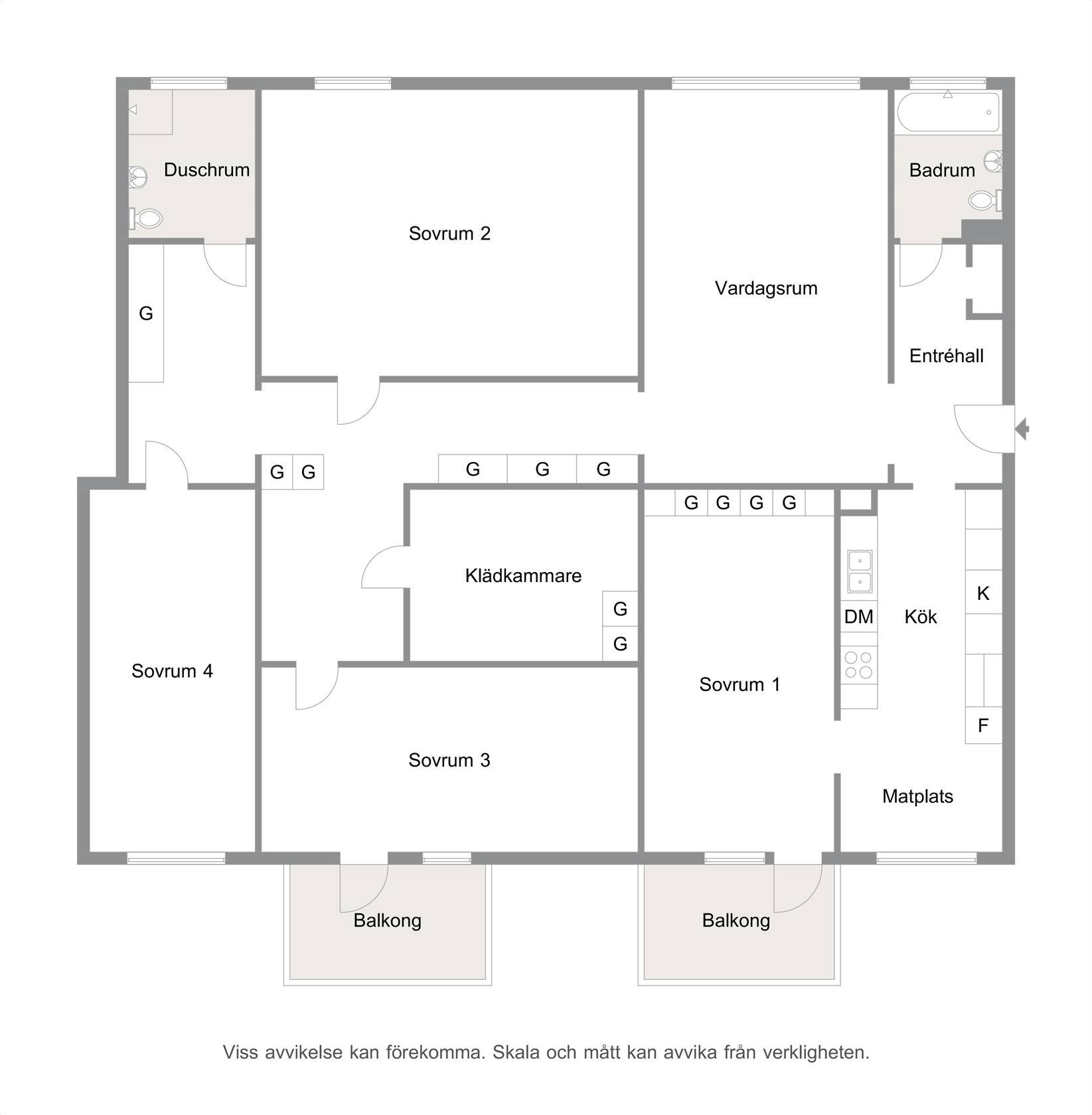 Lägenhet, 5 rooms, 131 sqm, Köping – bild 2