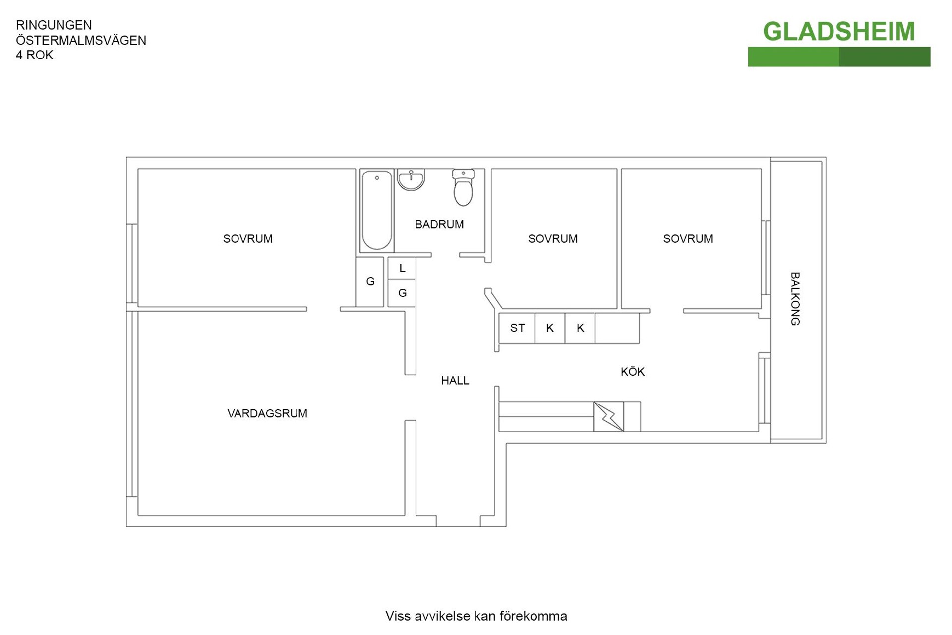 Lägenhet, 4 rooms, 82 sqm, Finspång – bild 7