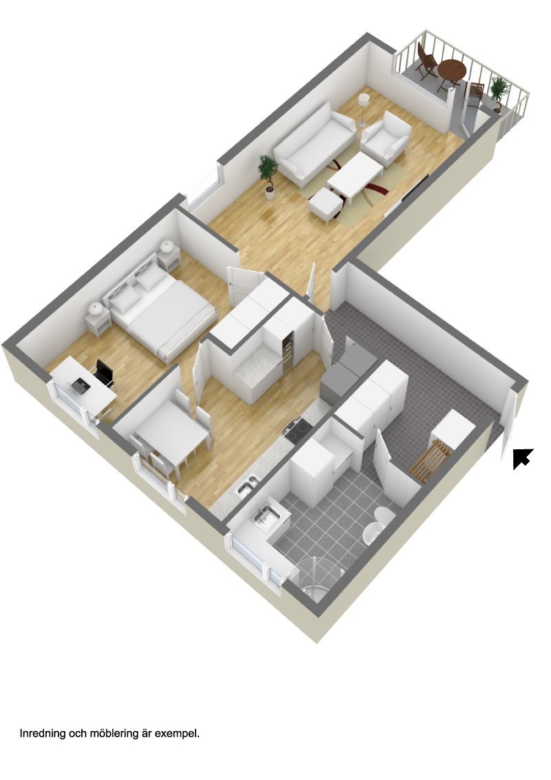 Lägenhet, 2 rooms, 68 sqm, Linköping – bild 2