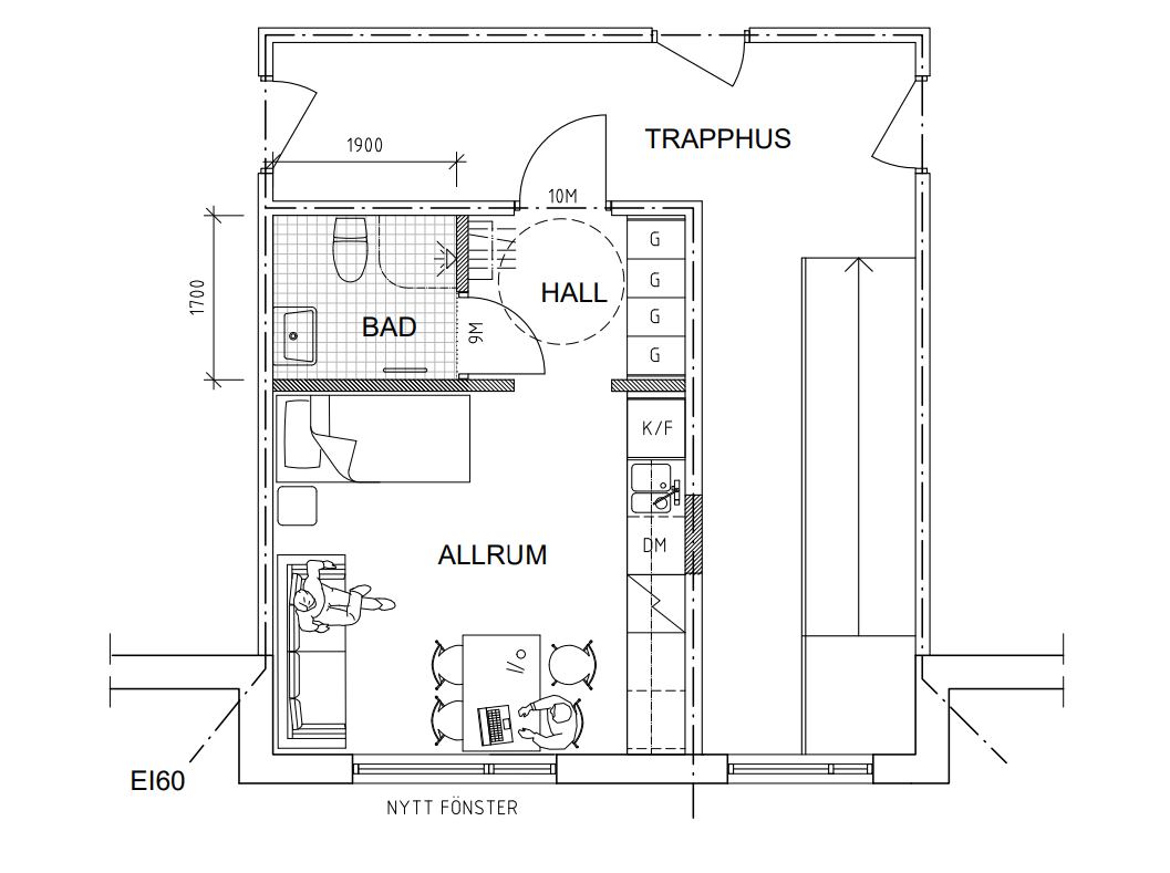 Lägenhet, 1 rooms, 23 sqm, Kävlinge – bild 7