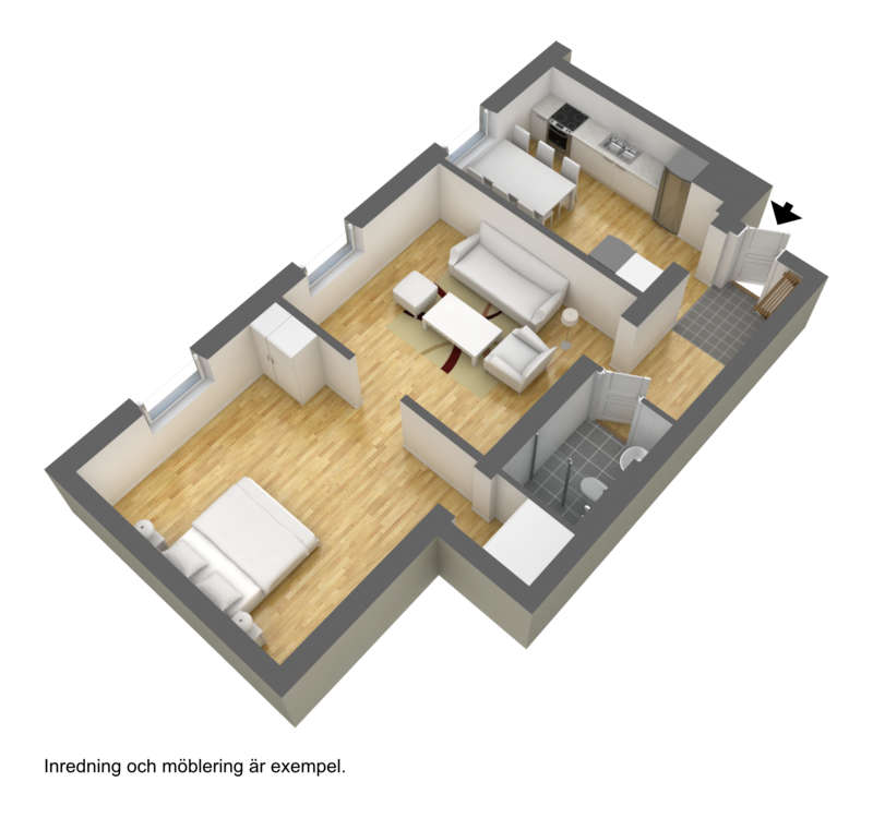 Lägenhet, 2 rooms, 60 sqm, Helsingborg – bild 9