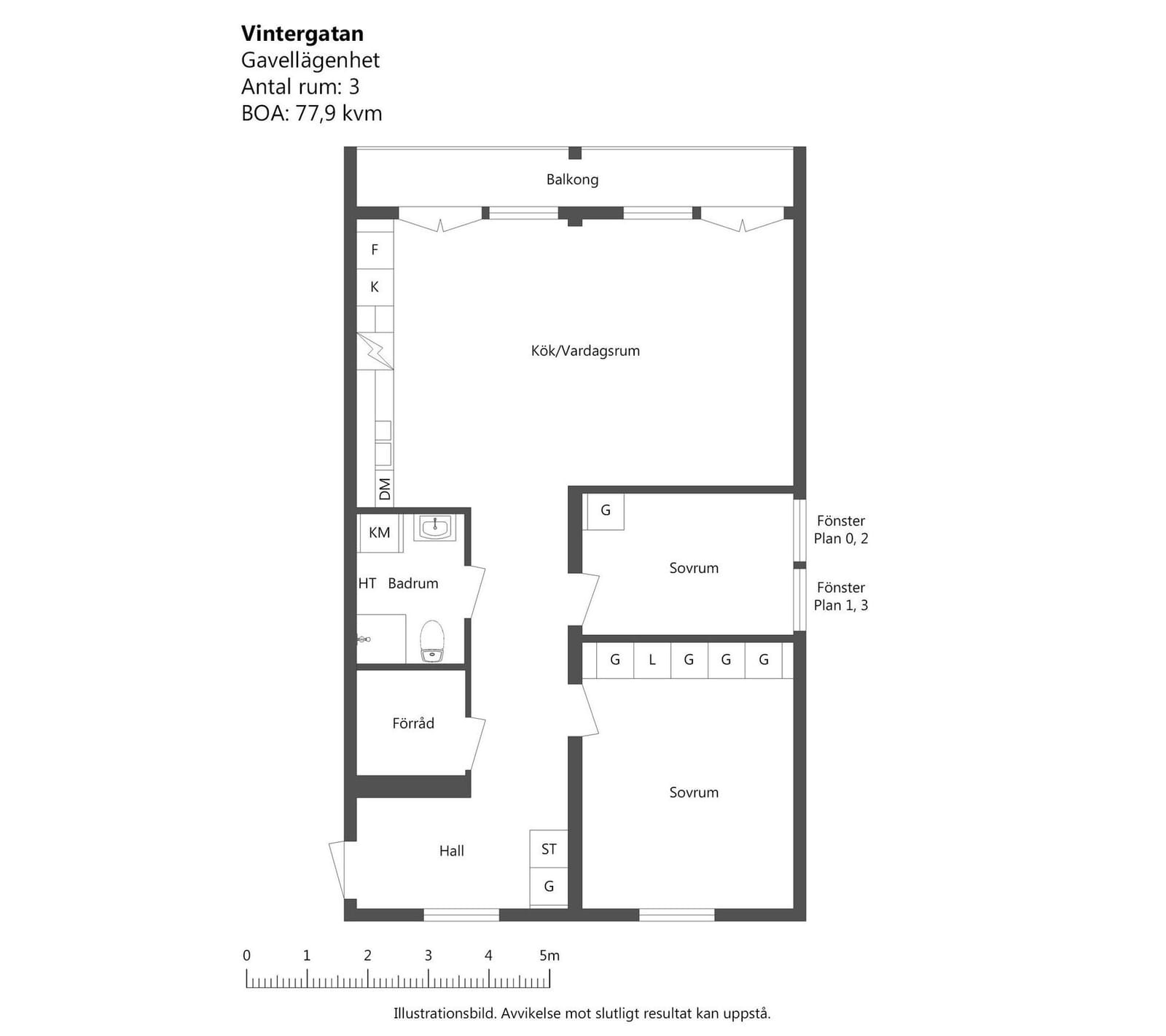 3 rok · 77 m² i Karlstad – bild 5