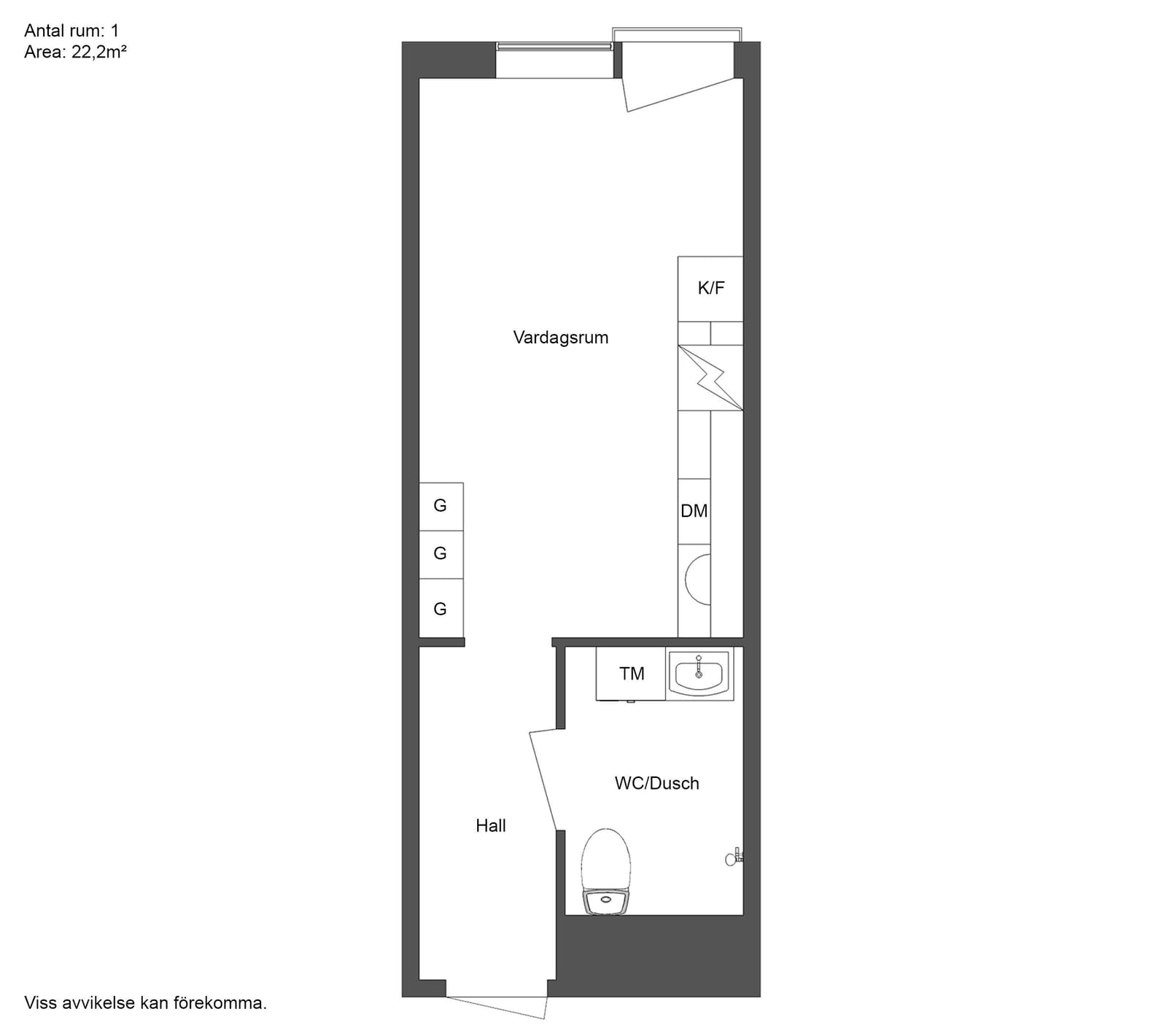 1 rok · 22 m² i Karlstad – bild 5