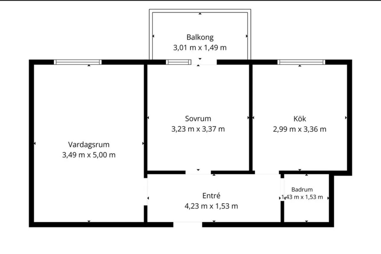 2 rok · 51 m² i Växjö – bild 2