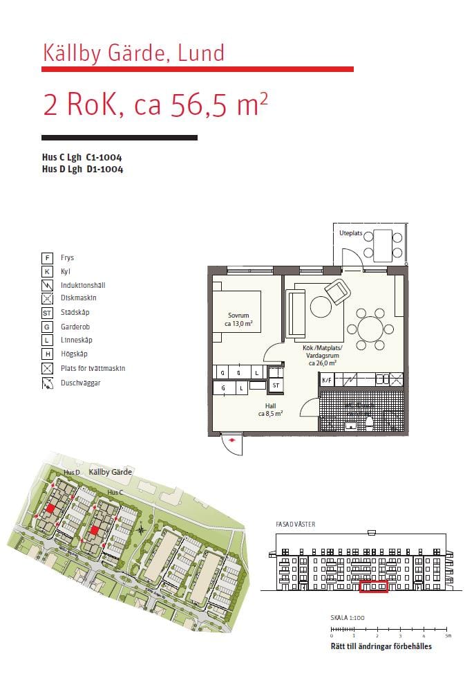 2 rok · 56 m² i Lund – bild 17
