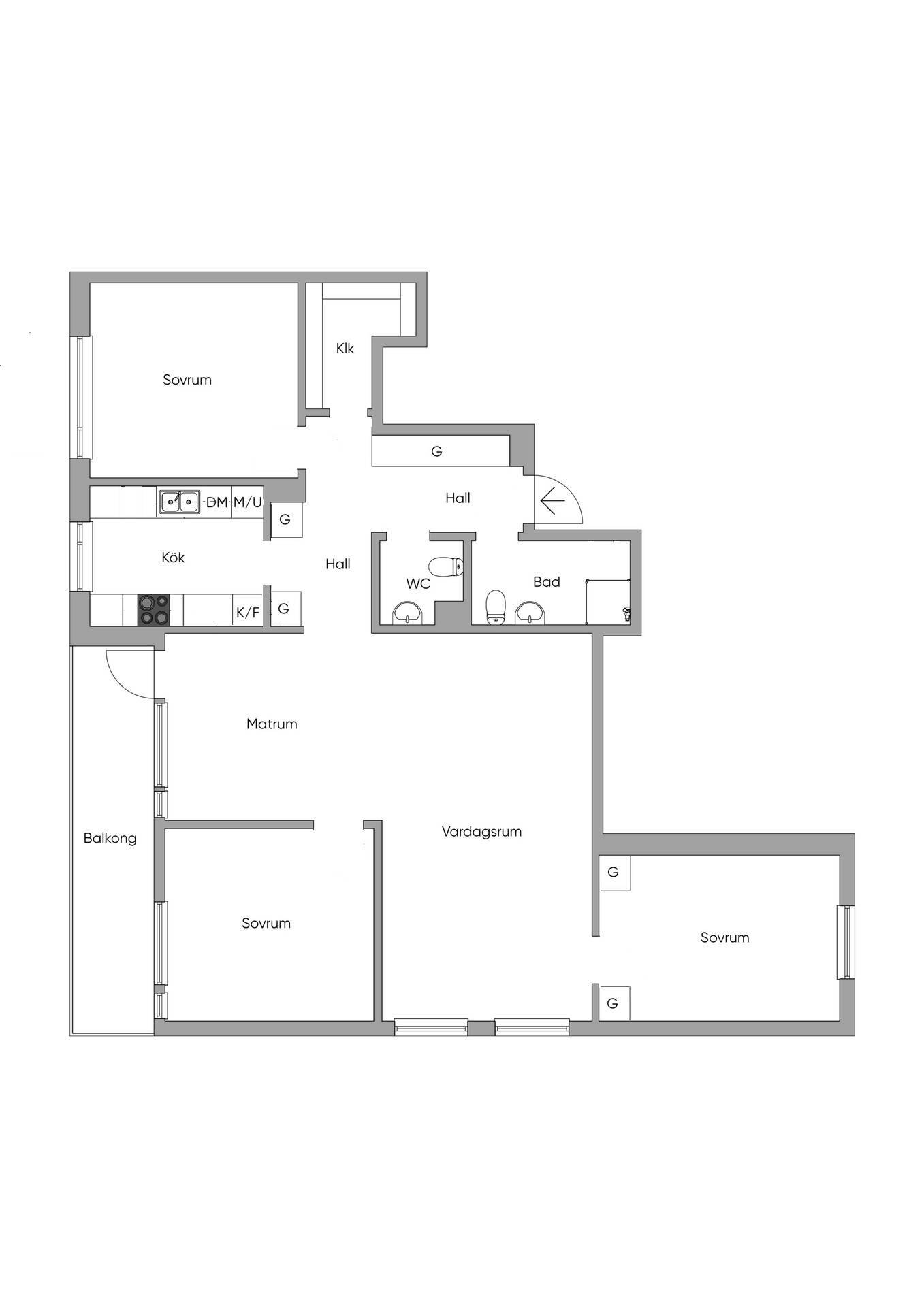 4 rok · 103 m² i Solna – Solna