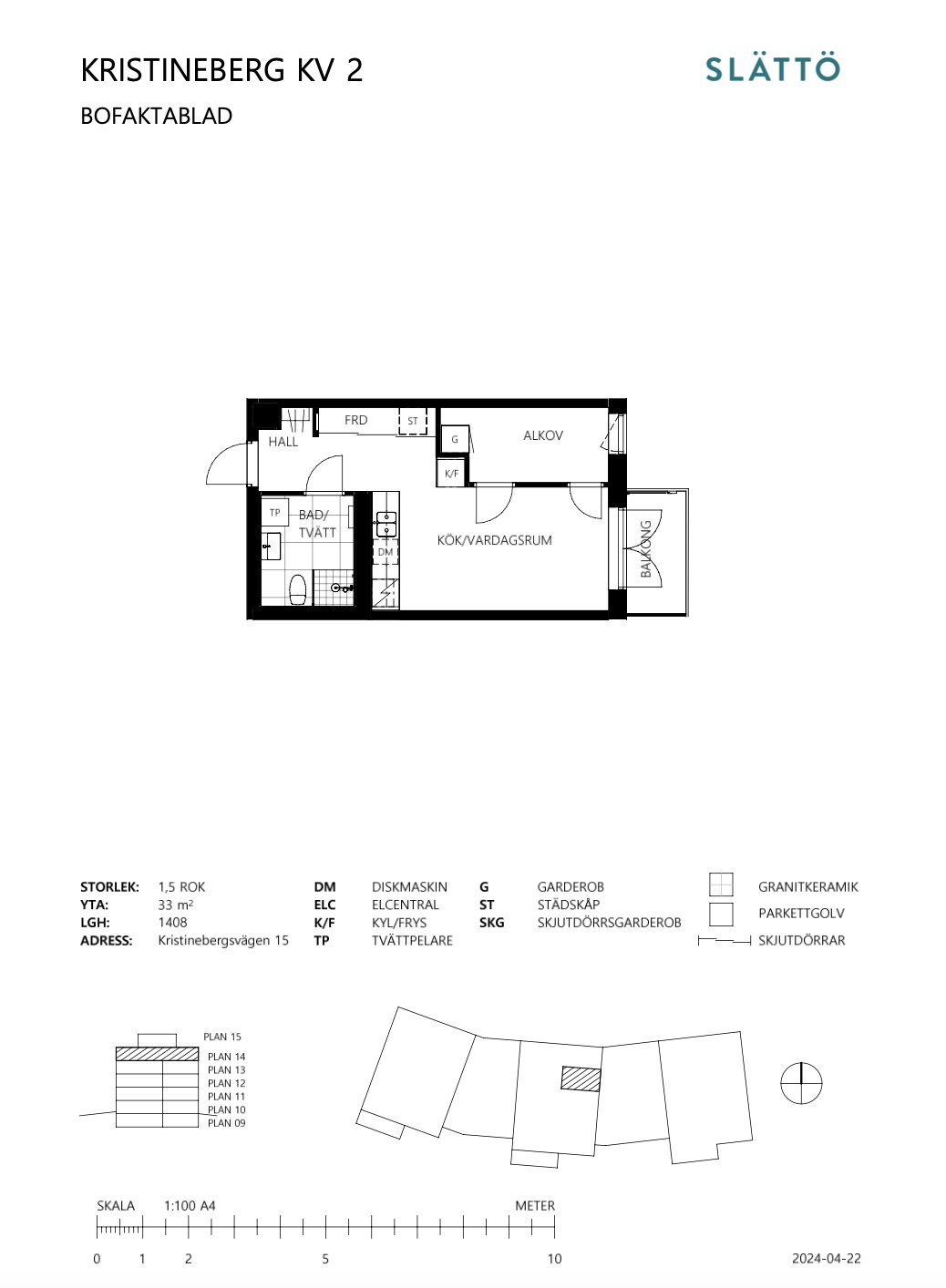 Lägenhet, 2 rooms, 33 sqm, Vallentuna – bild 10