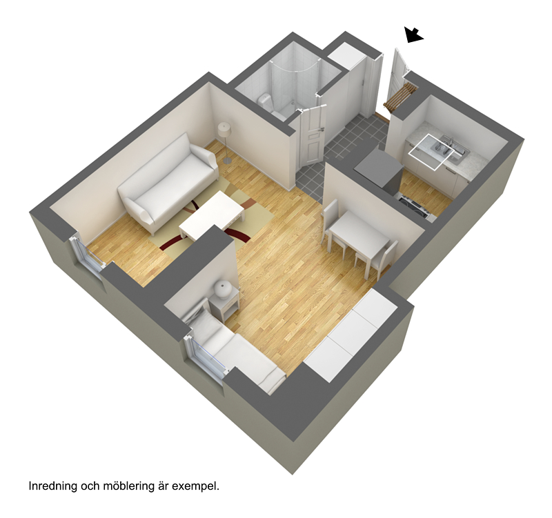 Lägenhet, 1 rooms, 35 sqm, Borås – bild 2