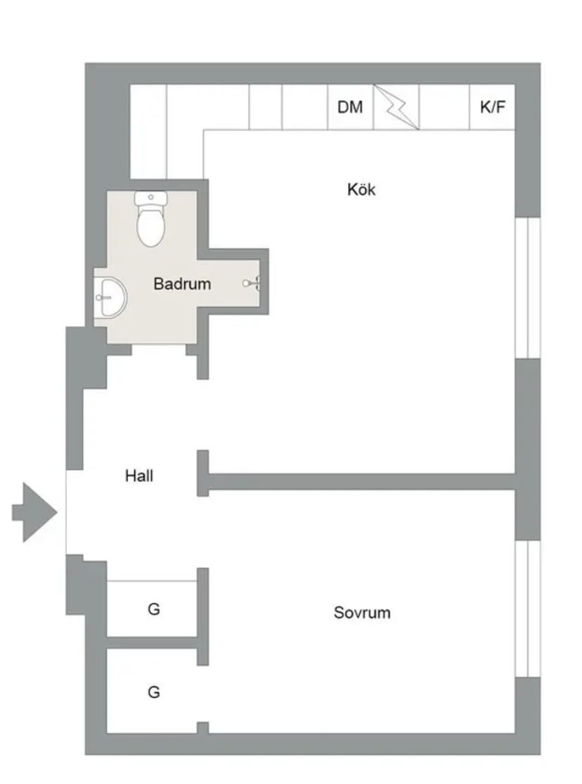 2 rok · 32 m² i Gävle – bild 8