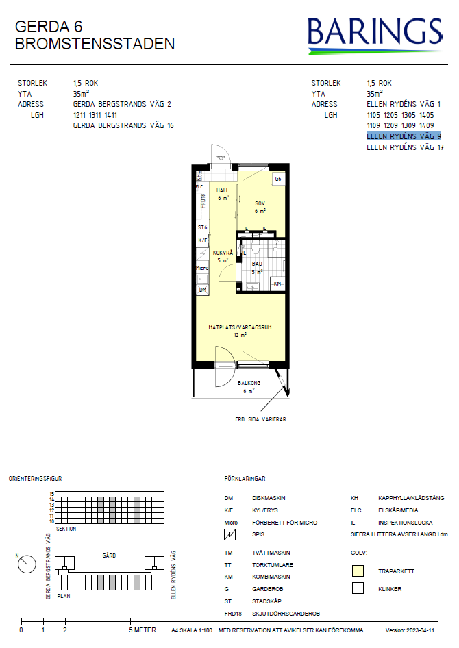 Lägenhet, 1 rooms, 35 sqm, Spånga – bild 12