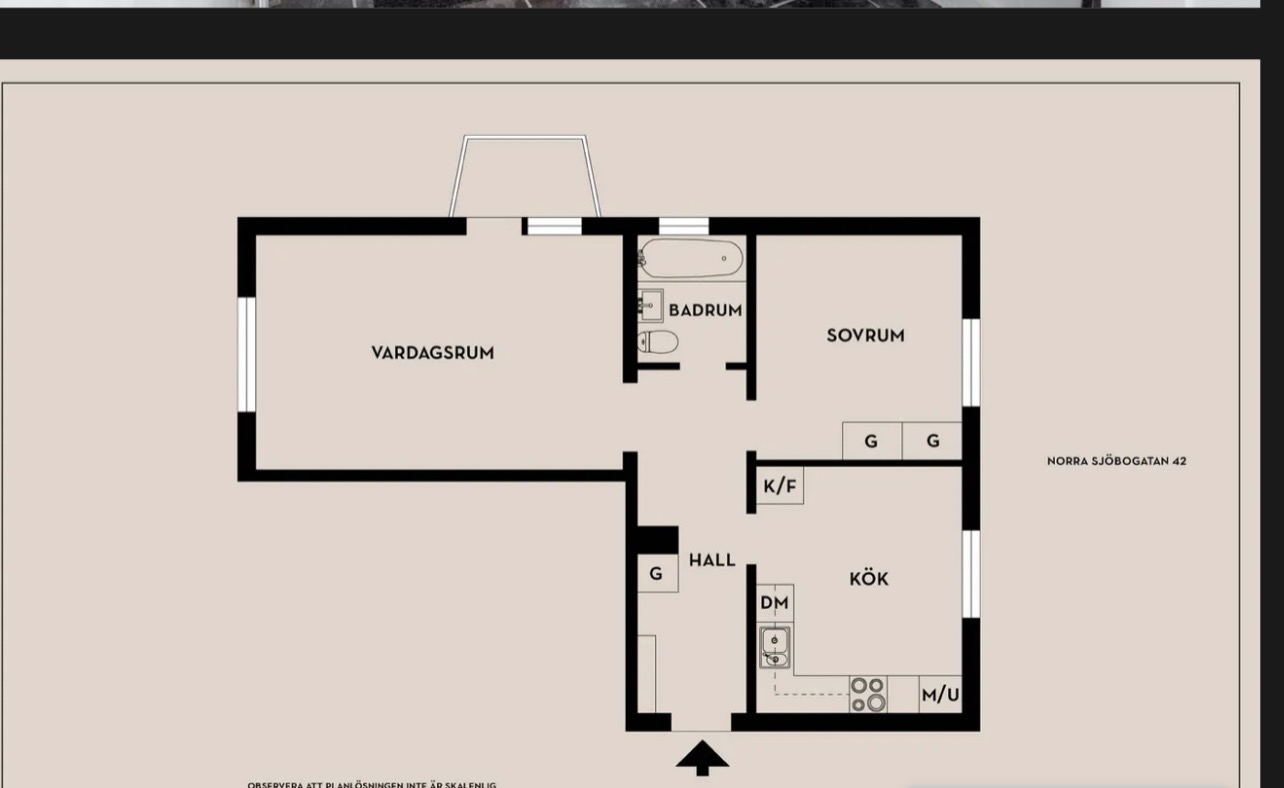 Lägenhet, 2 rooms, 54 sqm, Borås – bild 2