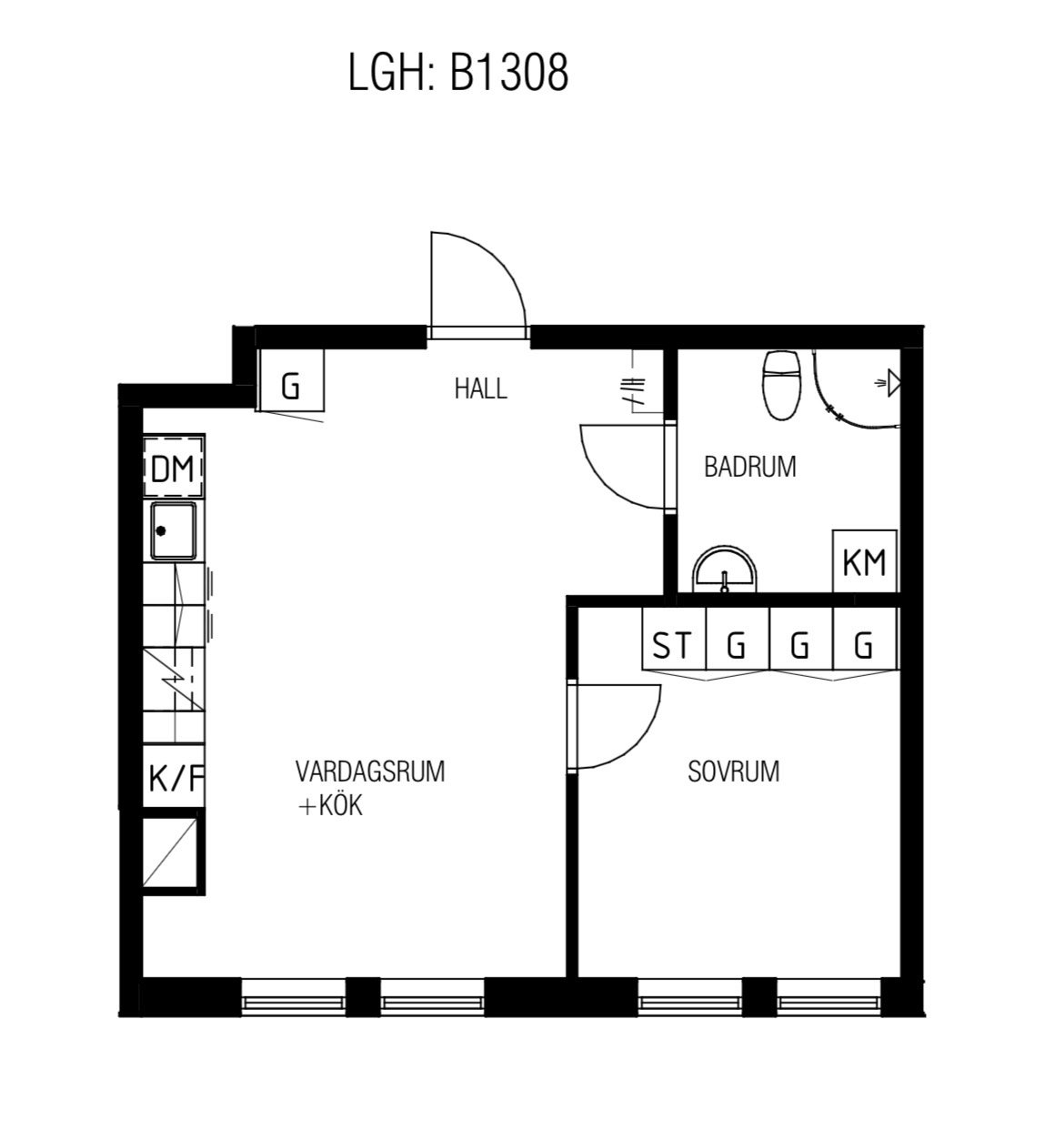 Lägenhet, 2 rooms, 42 sqm, Rönninge – bild 8