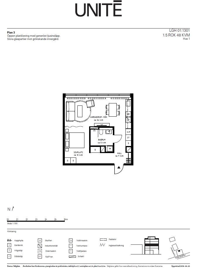 Lägenhet, 2 rooms, 48 sqm, Stockholm – bild 5