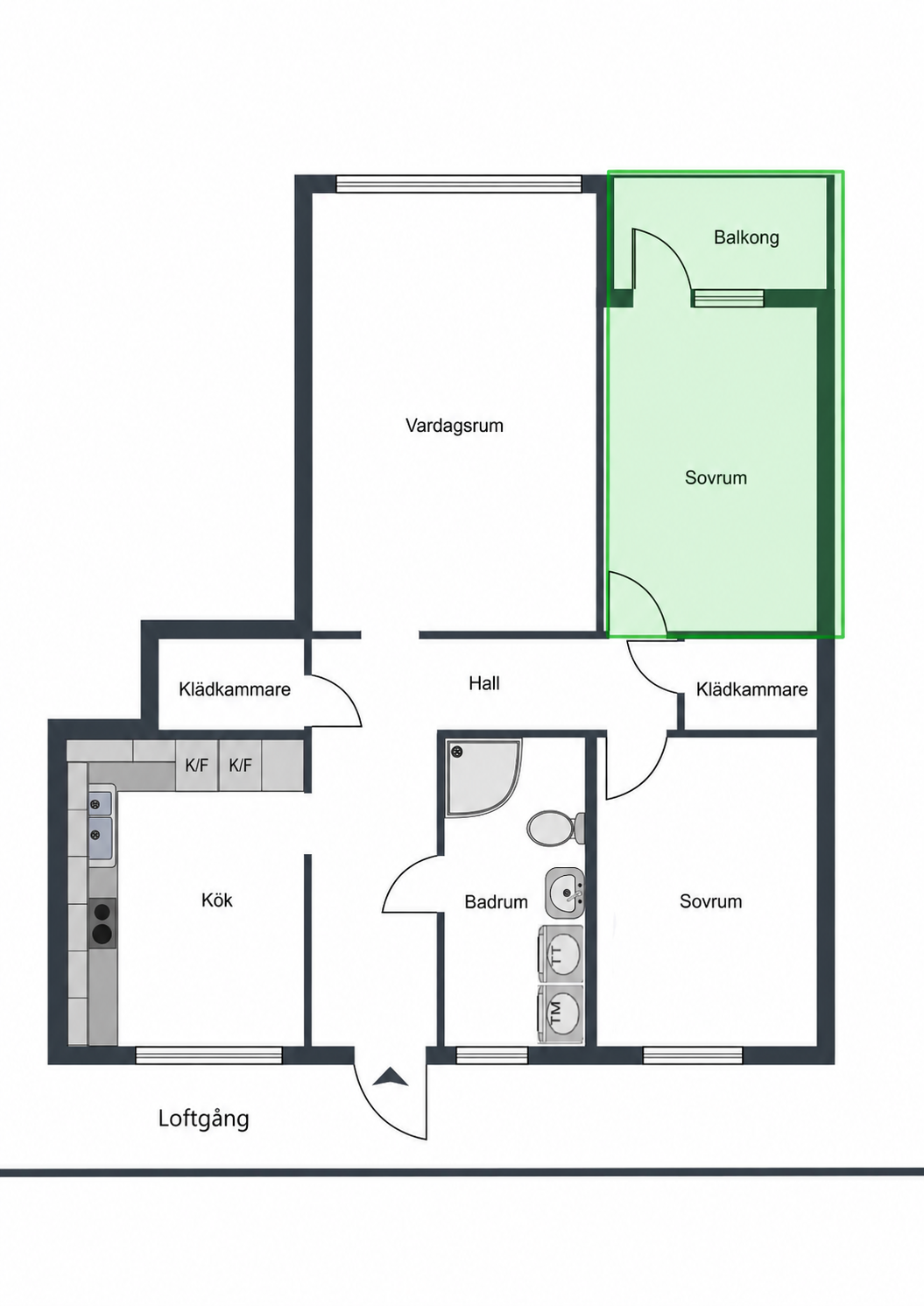 Lägenhet, 1 rooms, 12 sqm, Tyresö – bild 4